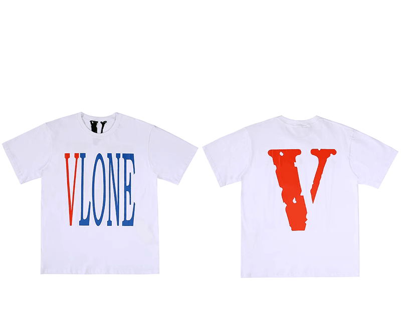 Vlone red and blue tee