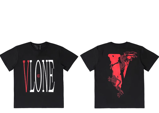 Vlone  Black Chinese dragon