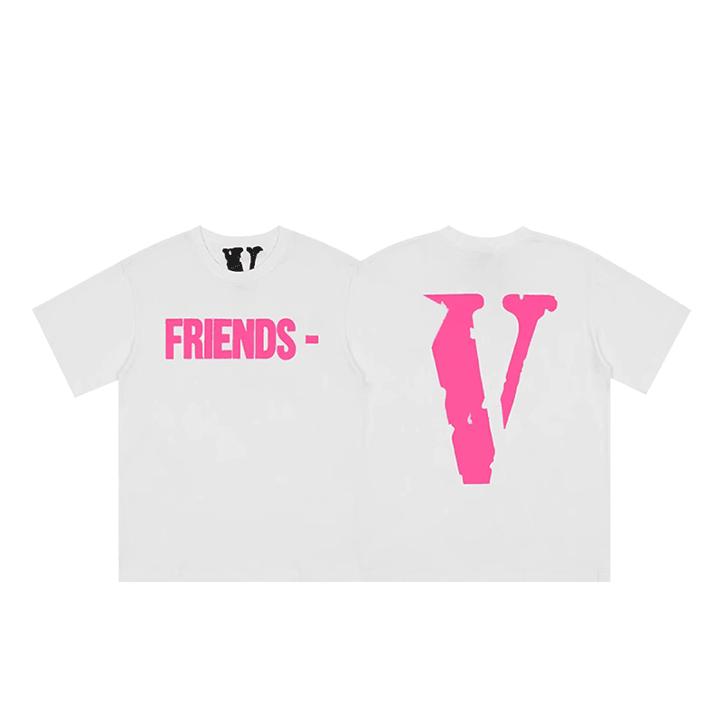 Vlone white pink friends tee