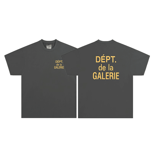 ''Dept de la Galerie'' OG tee grey/yellow