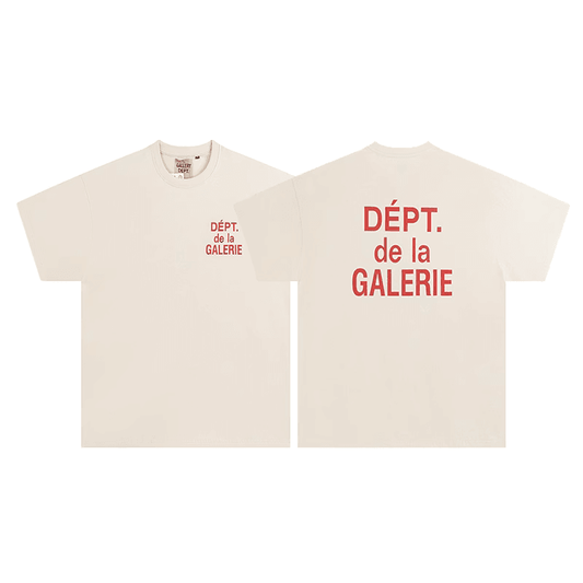 ''Dept de la Galerie''OG tee cream/red