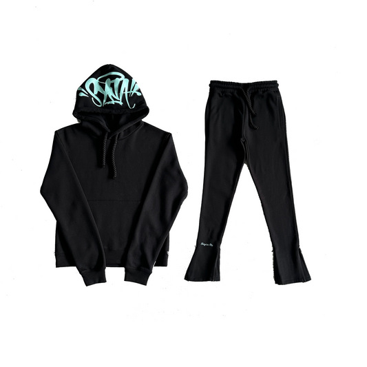 Syna world black/cyan tracksuit