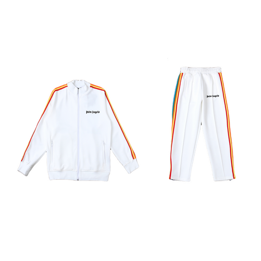 PA white raimbow tracksuit