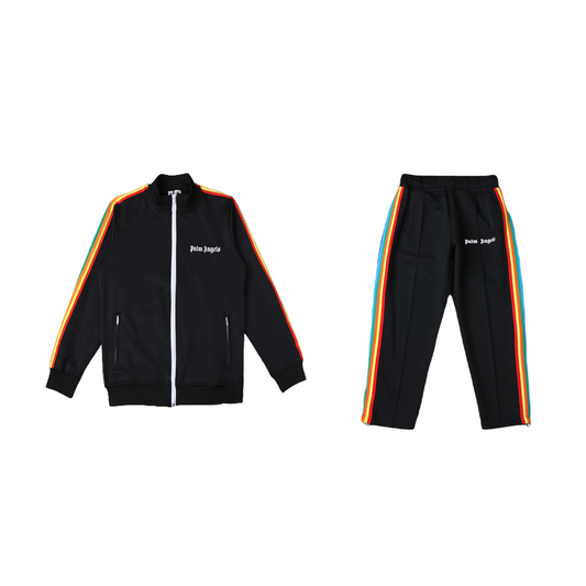 PA black raimbow tracksuit