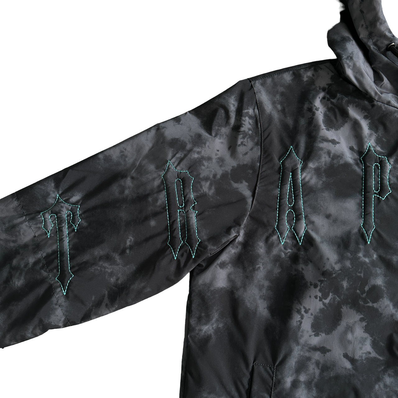 Trapstar washed arch windbreaker black