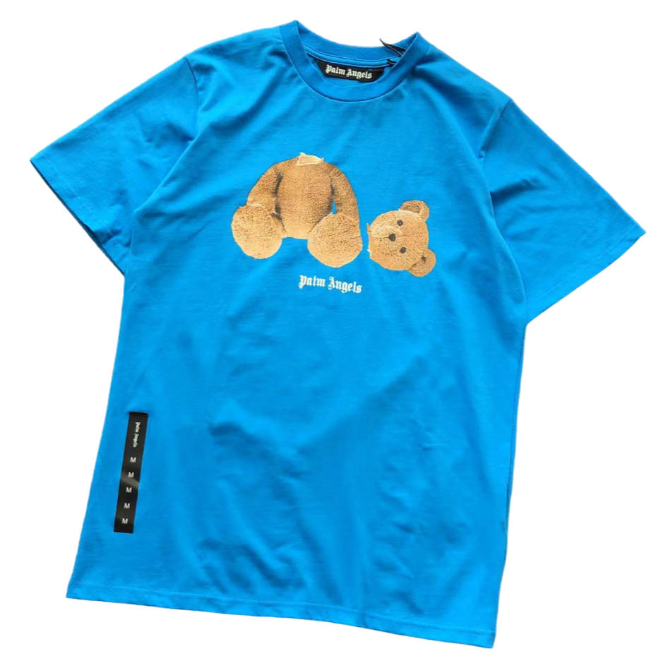 Palm angels blue bear shirt