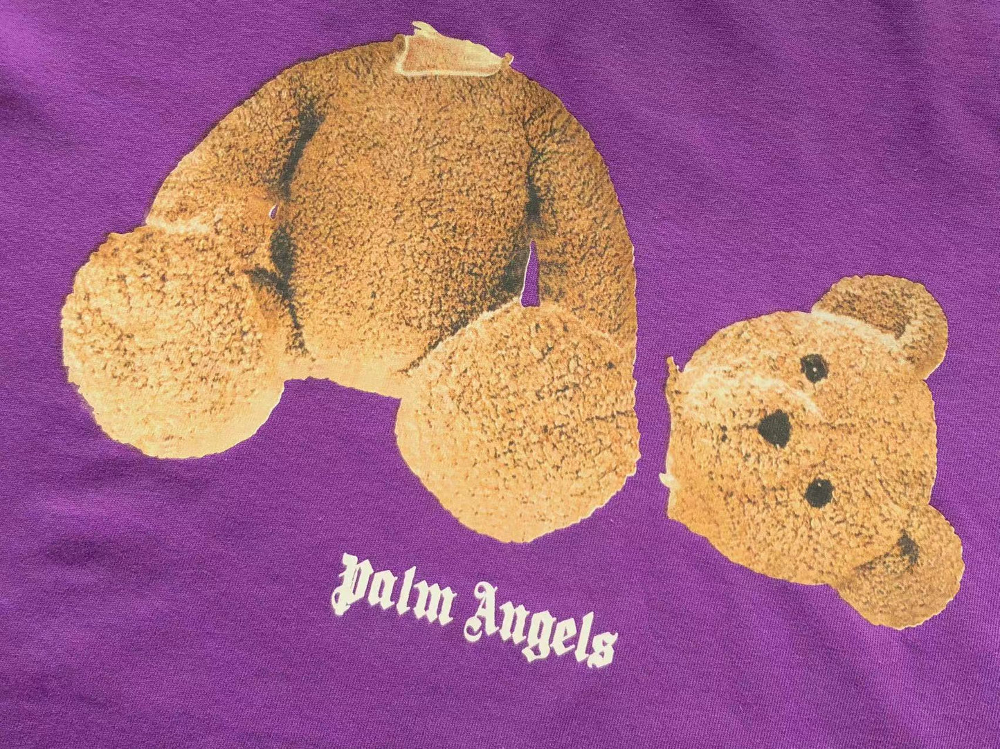 Palm Angels purple bear shirt