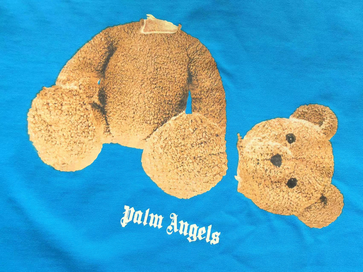 Palm angels blue bear shirt