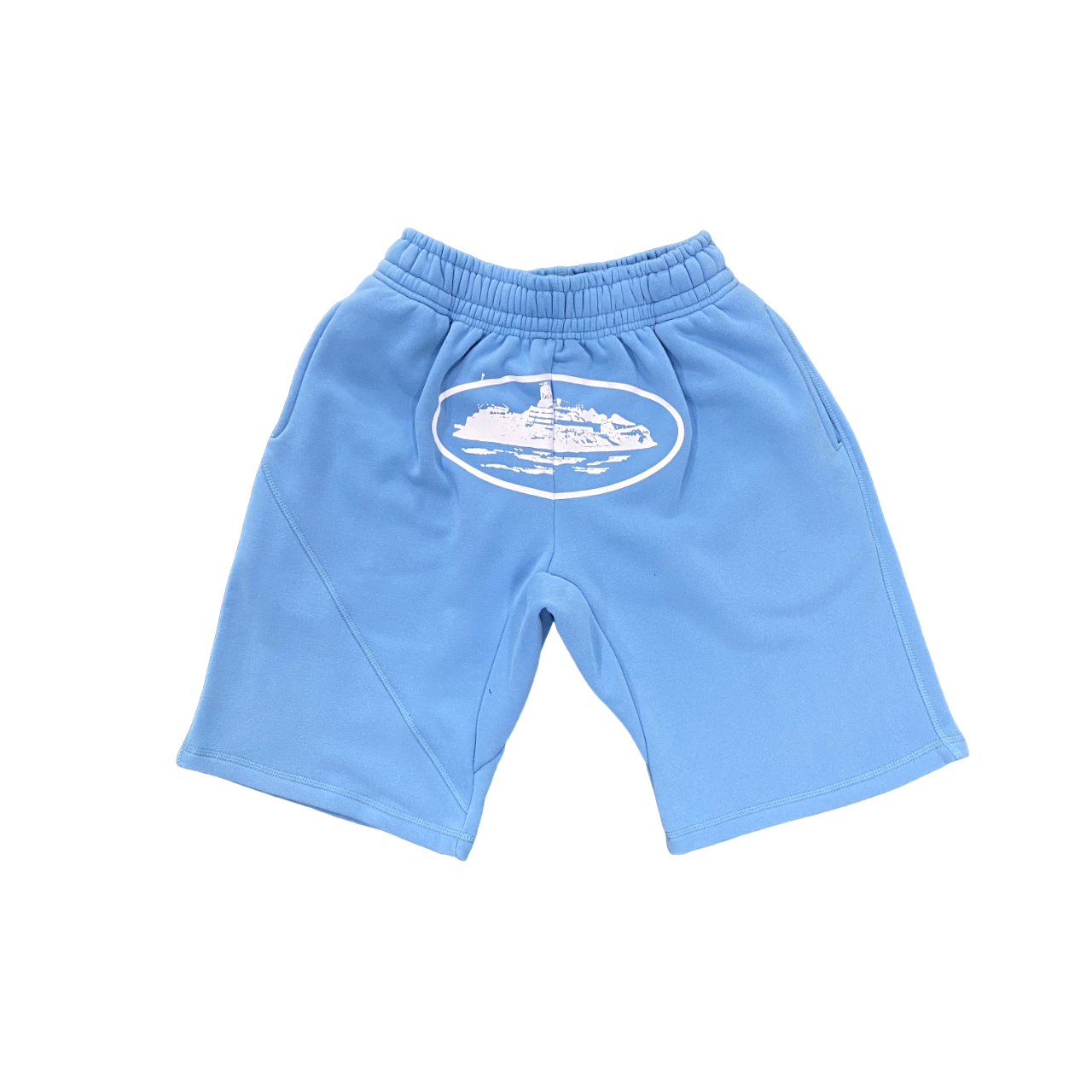 corteiz shorts basic baby blue - CopDripStar