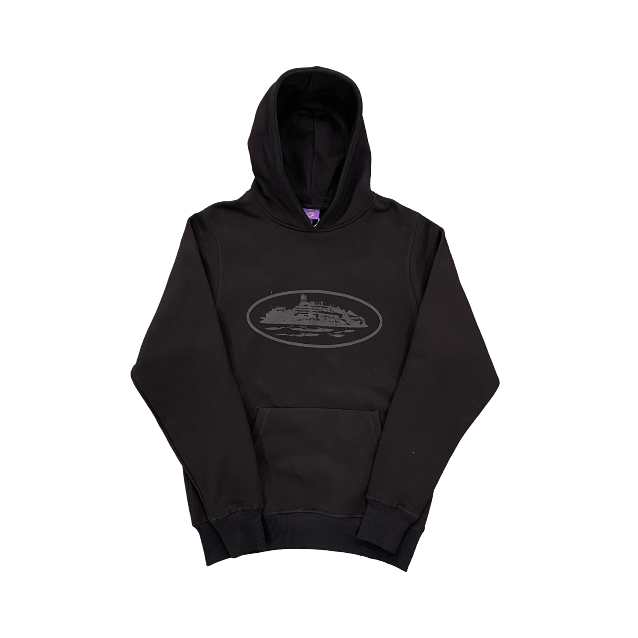 Corteiz basic hoodie alcatraz black/black - CopDripStar