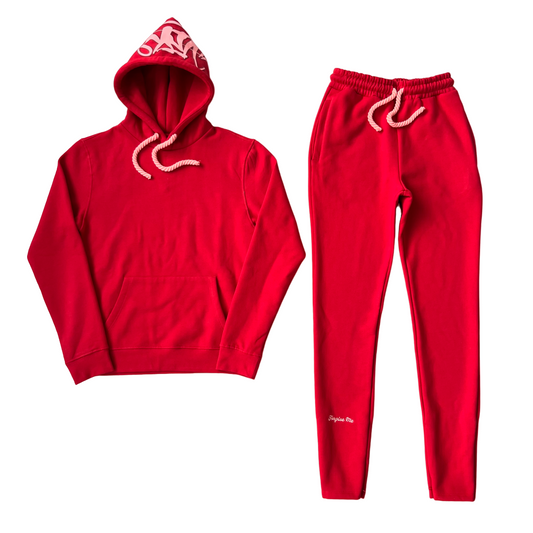 Syna red tracksuit