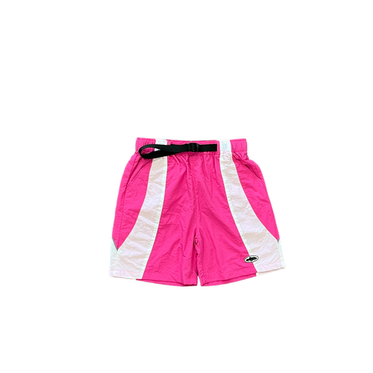 corteiz shorts alcatraz sun & rain pink - CopDripStar