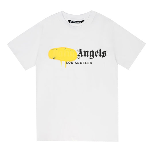 Palm Angels yellow spray tee