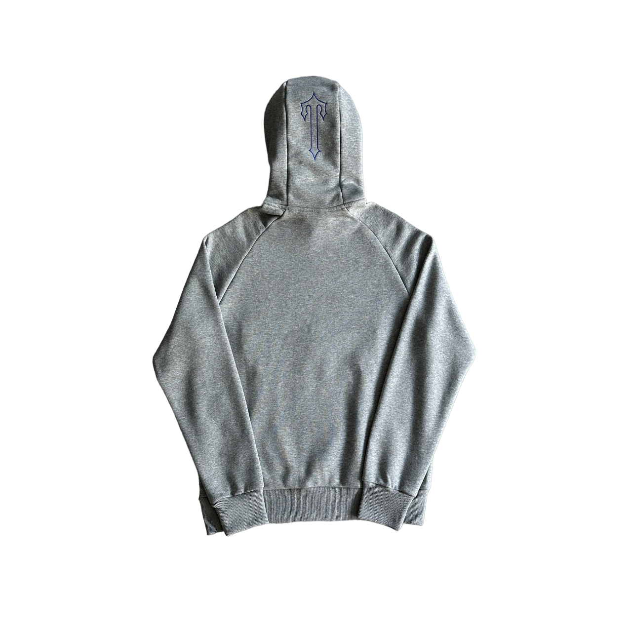 Trapstar chenille decoded 2.0 hoodie tracksuit grey and blue