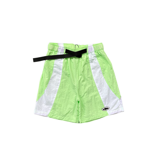 corteiz shorts alcatraz sun & rain mint green - CopDripStar