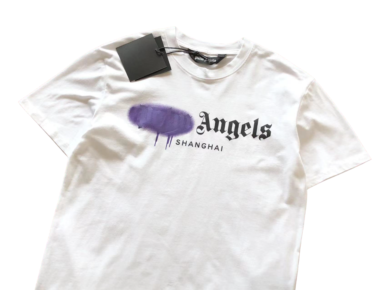 Palm Angels purple spray tee