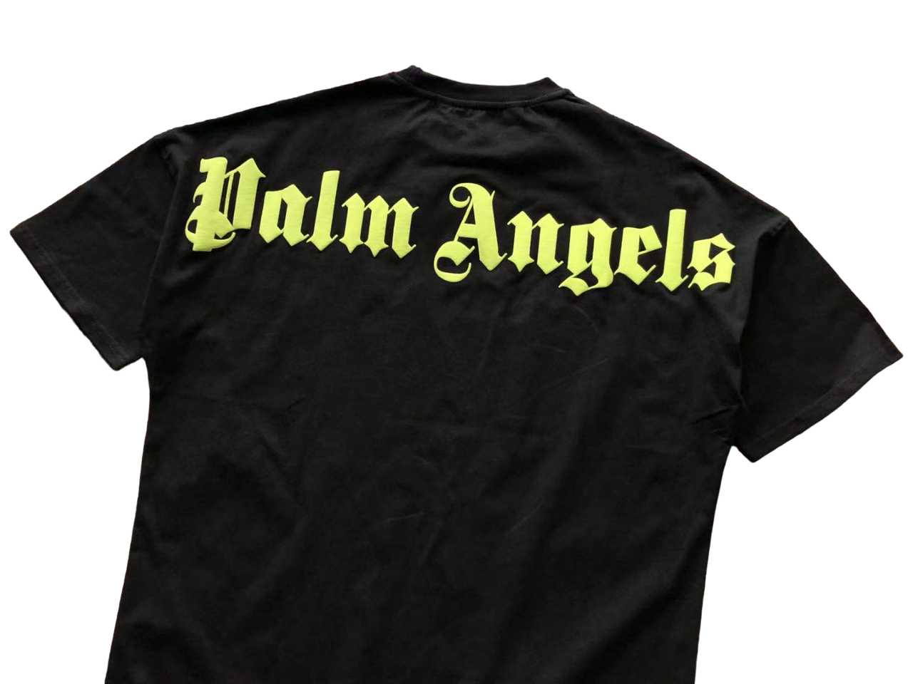 Palm Angels black/yellow back logo