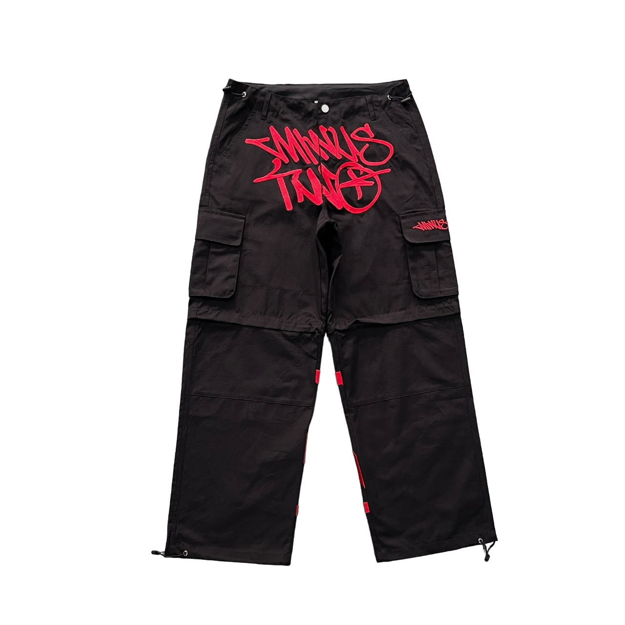 Minus Two detachable cargo black/red - CopDripStar