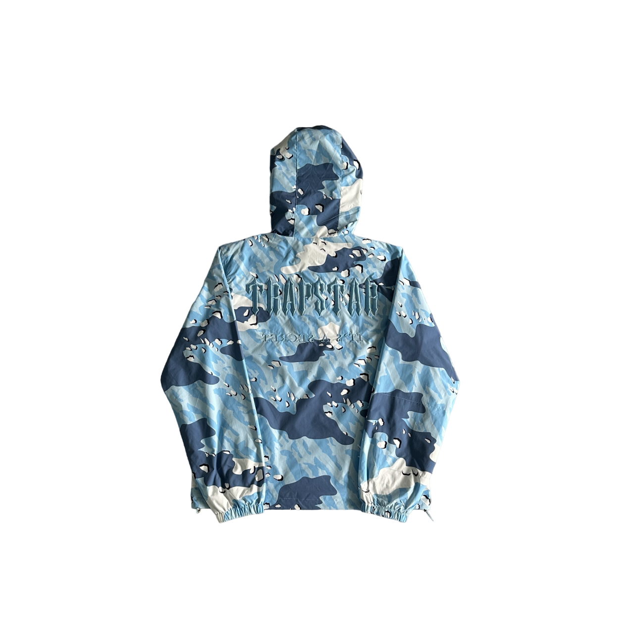 Trapstar blue camo windbreaker