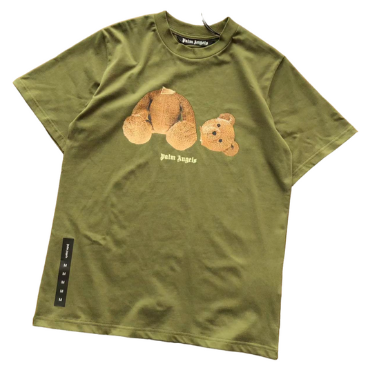 Palm Angels green bear shirt