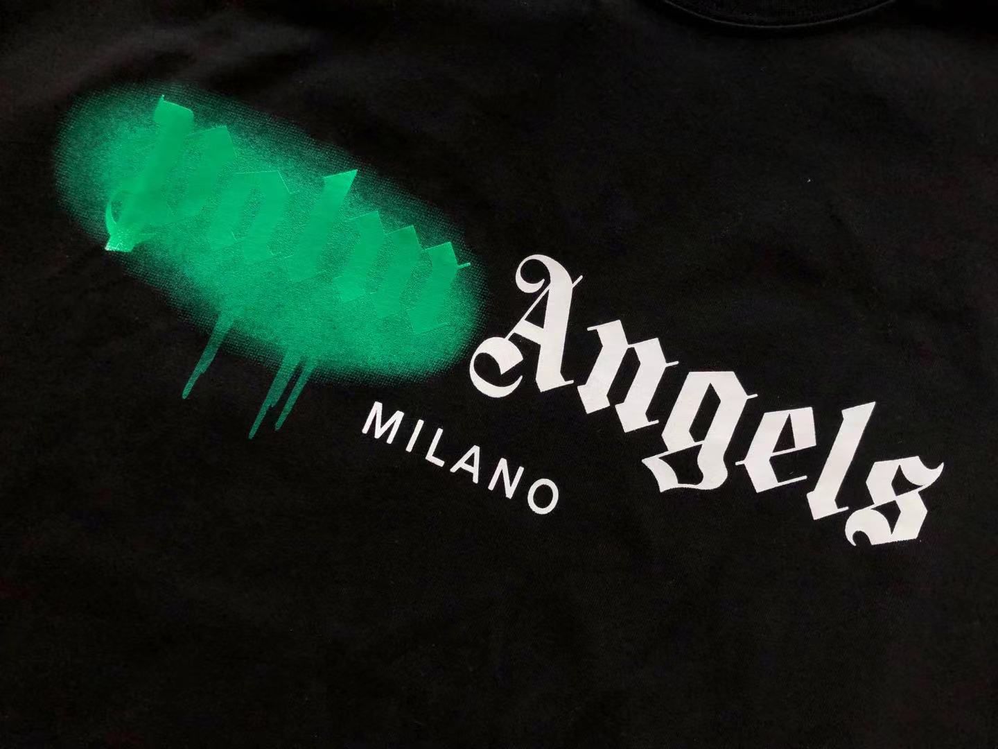 Palm Angels green spray tee