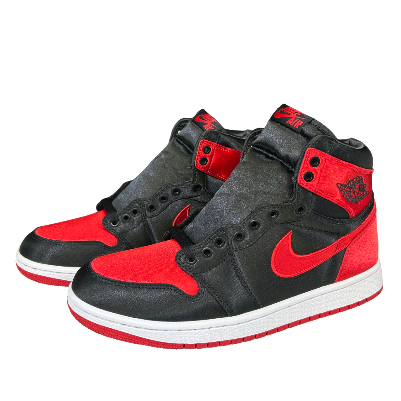 Jordan 1 High black and red silk