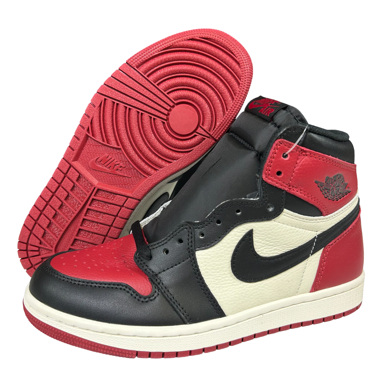 Jordan 1 High Black and red toe