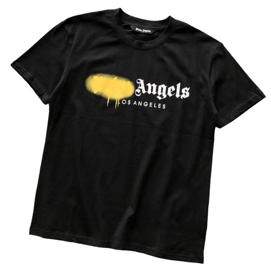 Palm angels yellow spray tee