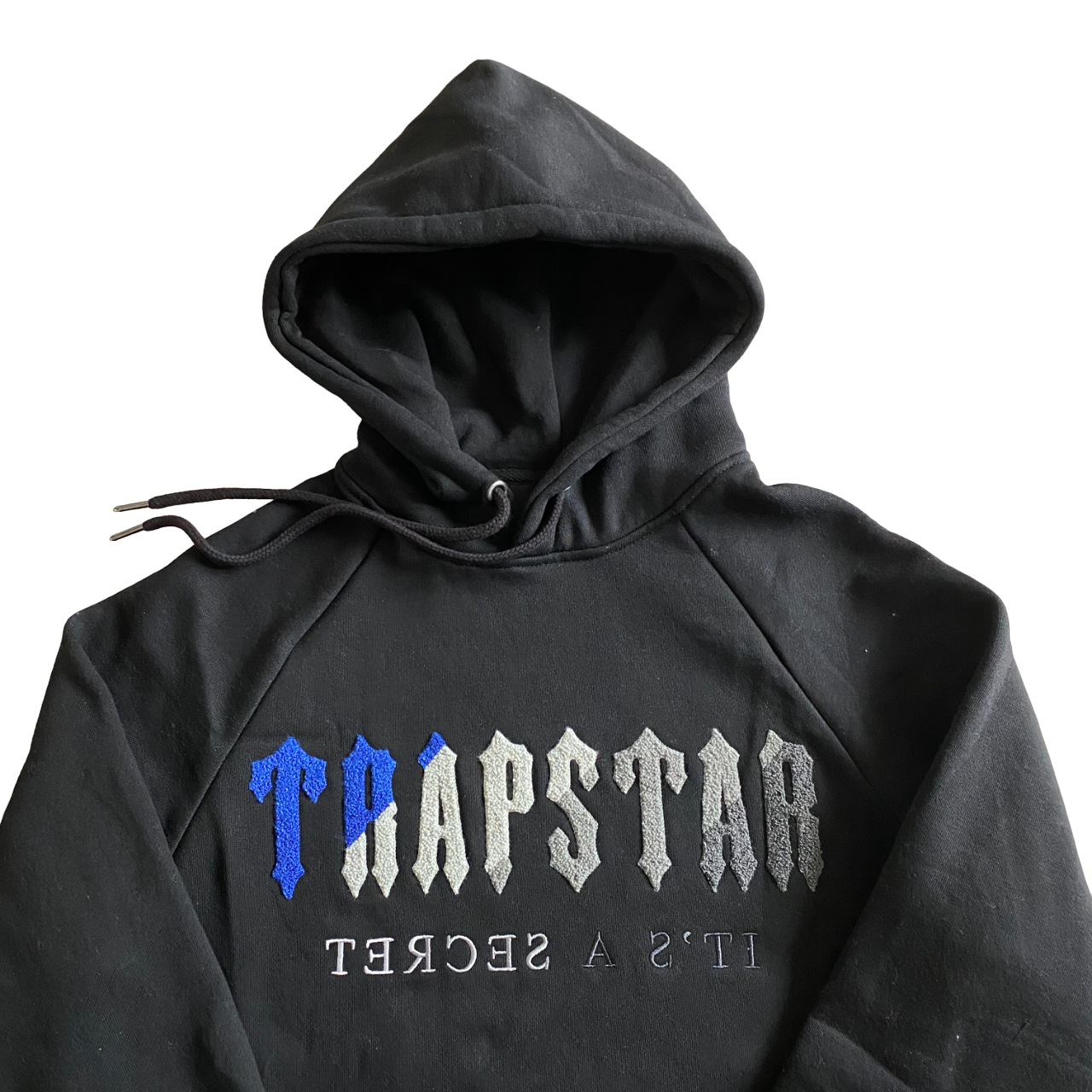 Trapstar tracksuit chenille decoded black and grey - CopDripStar