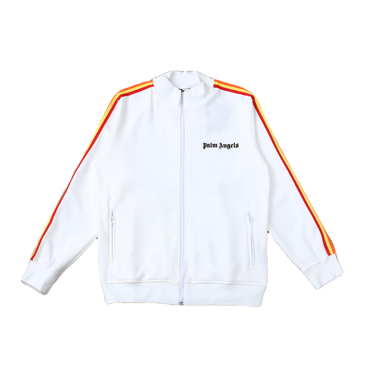 Palm Angels white rainbow jacket